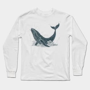 Cosmic Whale Long Sleeve T-Shirt